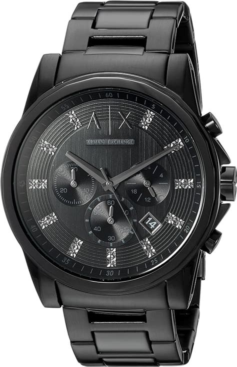 reloj armani negro hombre
